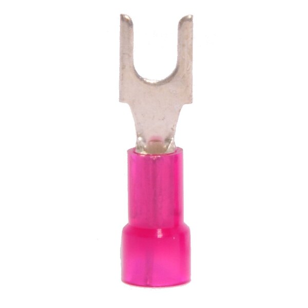 Fork Terminal, #6 Stud Size, 18 AWG, 600 V, Nylon Insulated, 1000 PK